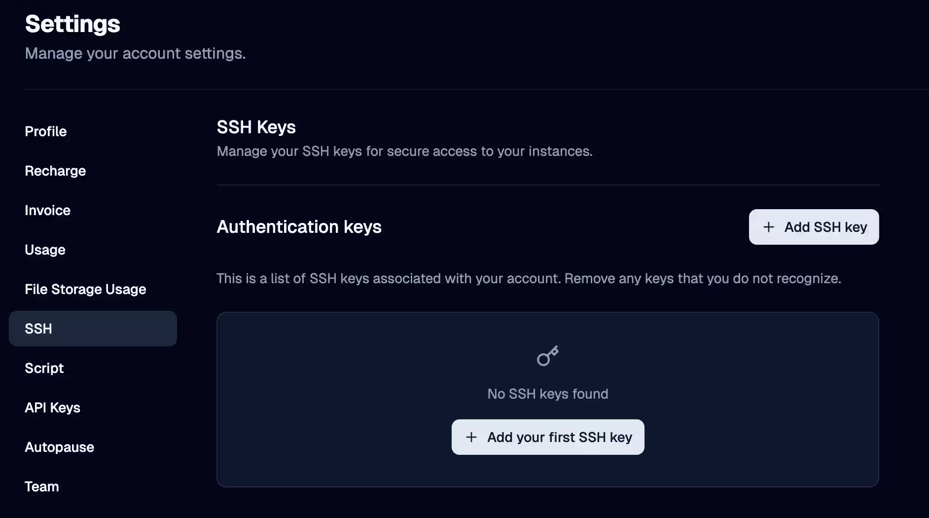 ssh-settings